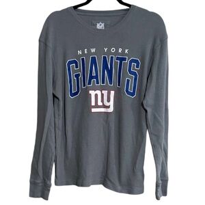 NFL Team NEW YORK GIANTS Long Sleeve Shirt for Men Size Medium